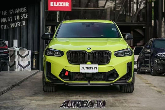 BMW X3M X3MC F97 LCI 2022-ON & X4M X4MC F98 LCI 2022-ON with Aftermarket Parts - Upper Valences Pre-preg Carbon Fiber from Karbel Carbon