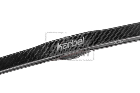 BMW X4M X4MC F98 (Fits Both Pre-LCI & LCI) 2019 2020 2021 2022 2023 2024 & X4 G02 (Fits Both Pre-LCI & LCI) 2019 2020 2021 2022 2023 2024 with Aftermarket Parts - Rear Roof Spoiler Pre-preg Carbon Fiber from Karbel Carbon