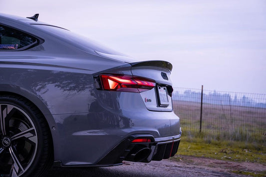 Karbel Dry Carbon Fiber Rear Spoiler Ver.1 For Audi Audi RS5 & S5 A5 S-Line & A5 B9 B9.5 2017-Early 2025 4 Door Sedan