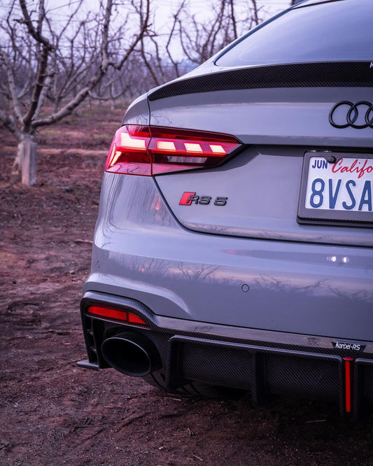Karbel Dry Carbon Fiber Rear Spoiler Ver.1 For Audi Audi RS5 & S5 A5 S-Line & A5 B9 B9.5 2017-Early 2025 4 Door Sedan
