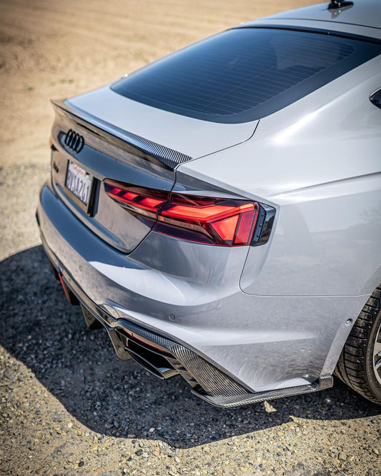 Karbel Carbon V1 Rear Lip Spoiler for Audi RS5 S5 A5 B9 B9.5 2017-Early 2025 Sedan Sportback Dry Pre-preg Carbon Fiber