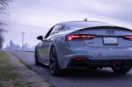 Karbel Dry Carbon Fiber Rear Spoiler Ver.1 For Audi Audi RS5 & S5 A5 S-Line & A5 B9 B9.5 2017-Early 2025 4 Door Sedan