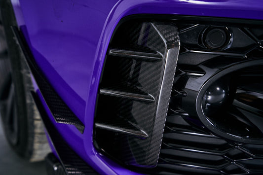 Karbel Carbon Dry Carbon Fiber Fog Light Trim Overlay For Audi RS5 B9.5 2020-2025