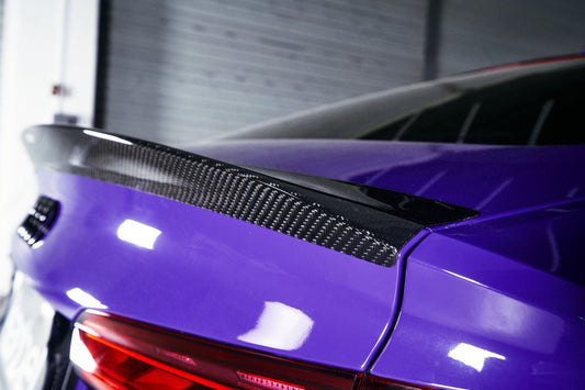Karbel Carbon V1 Rear Lip Spoiler for Audi RS5 S5 A5 B9 B9.5 2017-Early 2025 Sedan Sportback Dry Pre-preg Carbon Fiber