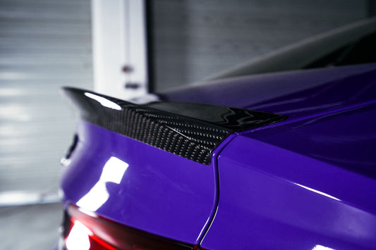 Karbel Carbon V1 Rear Lip Spoiler for Audi RS5 S5 A5 B9 B9.5 2017-Early 2025 Sedan Sportback Dry Pre-preg Carbon Fiber