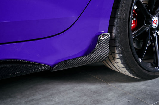 Audi RS5 B9.5 2020 2021 2022 2023 2024 2025 with Aftermarket Parts - Side Skirt Extension Trim Dry Pre-preg Carbon Fiber from Karbel Carbon