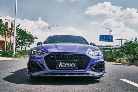 Audi RS5 S5 A5 B9 B9.5 2017-ON with Aftermarket Parts - Eyebrows Eyelids Pre-preg Carbon Fiber from Karbel Carbon