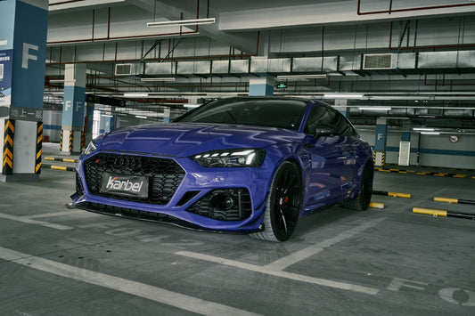 Karbel Carbon Side Skirt Overlay for Audi RS5 B9.5 2020-2025 Dry Pre-preg Carbon Fiber