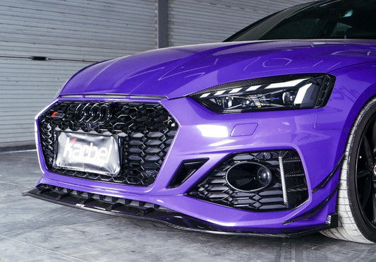 Karbel Carbon Dry Carbon Fiber Front Lip For Audi RS5 B9.5 2020-2025