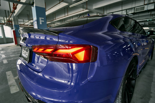 Karbel Carbon Dry Carbon Fiber Tail Light Trim For Audi RS5 B9.5 2020-2025