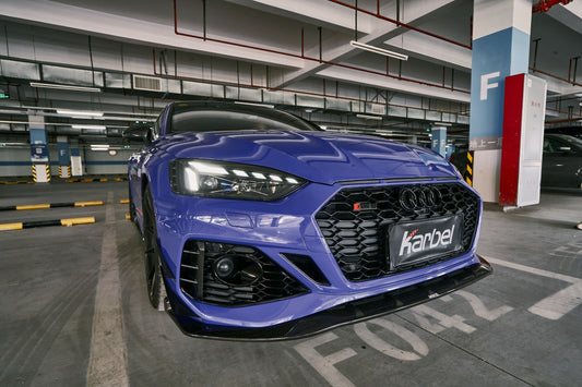 Audi RS5 S5 A5 B9 B9.5 2017-ON with Aftermarket Parts - Eyebrows Eyelids Pre-preg Carbon Fiber from Karbel Carbon