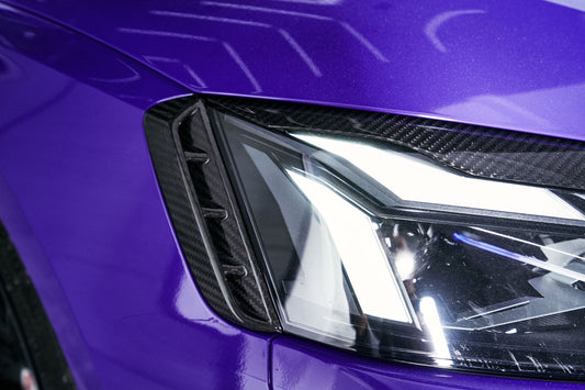 Audi RS5 S5 A5 B9 B9.5 2017-ON with Aftermarket Parts - Eyebrows Eyelids Pre-preg Carbon Fiber from Karbel Carbon