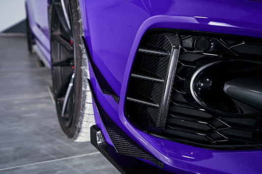 Karbel Carbon Dry Carbon Fiber Fog Light Trim Overlay For Audi RS5 B9.5 2020-2025