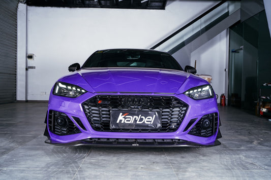 Audi RS5 S5 A5 B9 B9.5 2017-ON with Aftermarket Parts - Eyebrows Eyelids Pre-preg Carbon Fiber from Karbel Carbon