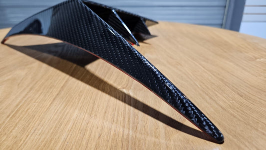 Karbel Carbon Front Corner Diverter Canards for Lotus Emira 3.6 V6 2.0 Four-cylinder 2022-ON Dry Pre-preg Carbon Fiber