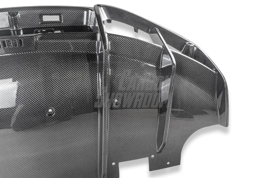 Lotus Emira 3.6 V6 2.0 Four-cylinder 2022-ON with Aftermarket Parts - Pre-preg Carbon Fiber Rear Diffuser & Canards from Karbel Carbon