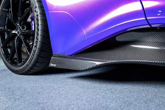 Lotus Emira 3.6 V6 2.0 Four-cylinder 2022-ON with Aftermarket Parts - Pre-preg Carbon Fiber Side Skirts from Karbel Carbon