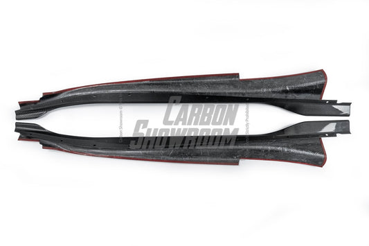 Lotus Emira 3.6 V6 2.0 Four-cylinder 2022-ON with Aftermarket Parts - Pre-preg Carbon Fiber Side Skirts from Karbel Carbon