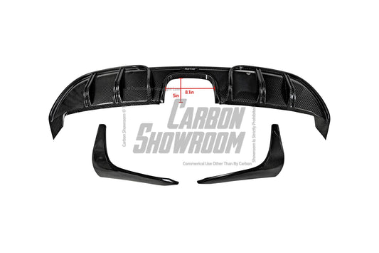 Porsche 718 Cayman / Boxster / GTS 2017 2018 2019 2020 2021 2022 2023 2024 with Aftermarket Parts - Rear Diffuser & Canards Pre-preg Carbon Fiber from Karbel Carbon