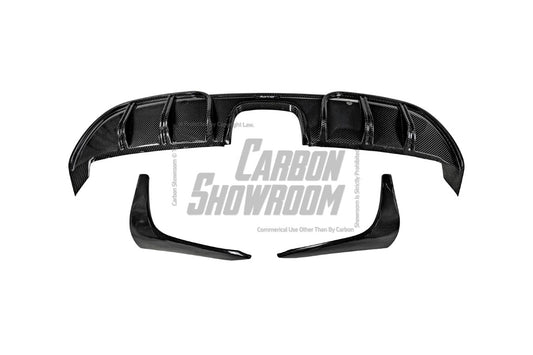 Porsche 718 Cayman / Boxster / GTS 2017 2018 2019 2020 2021 2022 2023 2024 with Aftermarket Parts - Rear Diffuser & Canards Pre-preg Carbon Fiber from Karbel Carbon