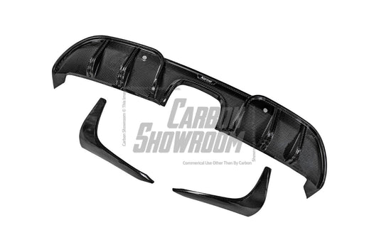 Porsche 718 Cayman / Boxster / GTS 2017 2018 2019 2020 2021 2022 2023 2024 with Aftermarket Parts - Rear Diffuser & Canards Pre-preg Carbon Fiber from Karbel Carbon