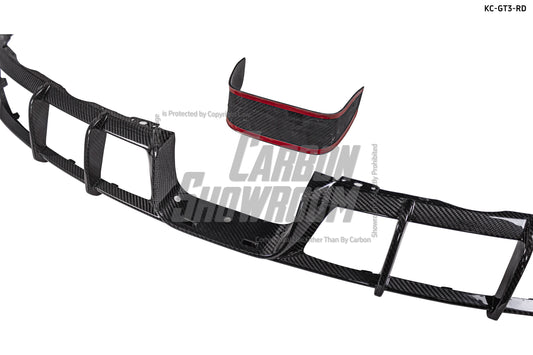 Porsche 911 991.2 GT3 2018 2019 with Aftermarket Parts - Rear Diffuser Pre-preg Carbon Fiber from Karbel Carbon