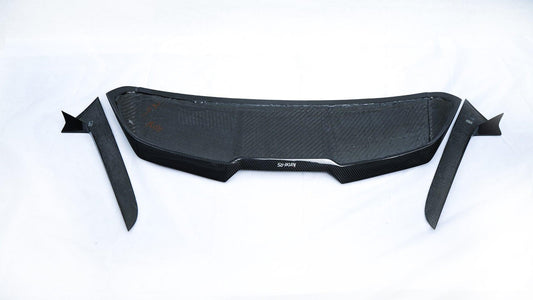 Audi A4 Allroad B9 / B9.5 2017 2018 2019 2020 2021 2022 2023 2024 with Aftermarket Parts - Rear Roof Spoiler Pre-preg Carbon Fiber from Karbel Carbon