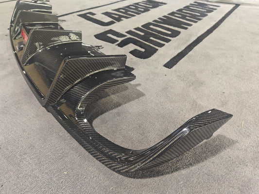 Karbel Carbon Rear Diffuser for Audi A4 2017-2018 B9 Carbon Fiber