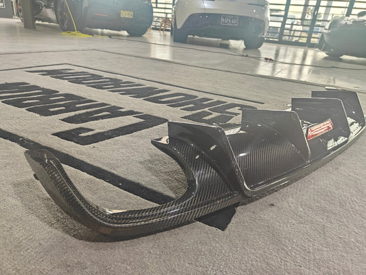 Karbel Carbon Rear Diffuser for Audi A4 2017-2018 B9 Carbon Fiber