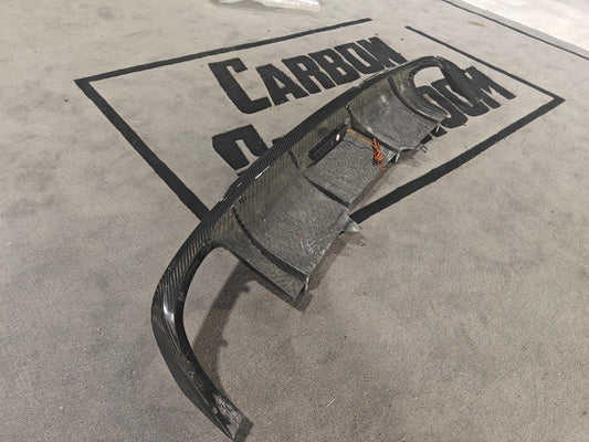 Karbel Carbon Rear Diffuser for Audi A4 2017-2018 B9 Carbon Fiber