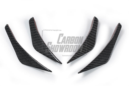 Tesla Model 3 Highland 2024-ON with Aftermarket Parts - Front Canards Pre-preg Carbon Fiber from Karbel Carbon