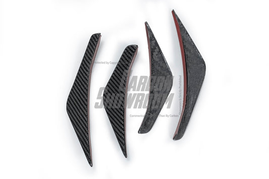 Tesla Model 3 Highland 2024-ON with Aftermarket Parts - Front Canards Pre-preg Carbon Fiber from Karbel Carbon