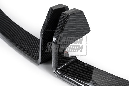 Tesla Model 3 Highland 2024-ON with Aftermarket Parts - Front Lip Dry Pre-preg Carbon Fiber/FRP from Karbel Carbon