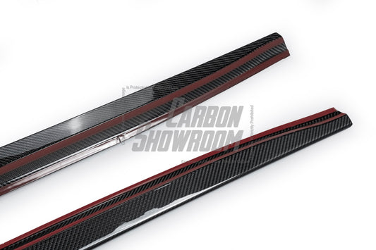 Karbel Carbon Side Skirts for Tesla Model 3 Highland / P 2024-ON Dry Pre-preg Carbon Fiber