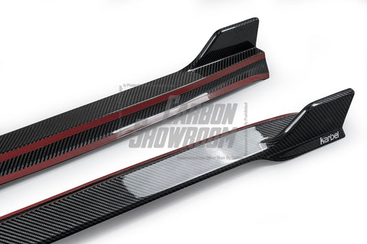 Karbel Carbon Side Skirts for Tesla Model 3 Highland / P 2024-ON Dry Pre-preg Carbon Fiber