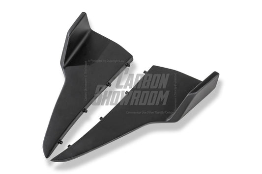 Tesla Model 3 Highland / Performance 2024-ON with Aftermarket Parts - With Light Style Rear Diffuser & Canards Dry Pre-preg Carbon Fiber/FRP from Karbel Carbon