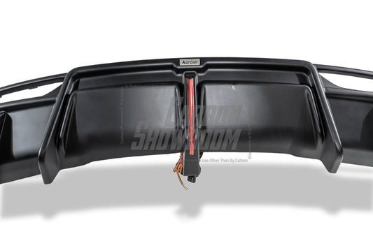 Tesla Model 3 Highland / Performance 2024-ON with Aftermarket Parts - With Light Style Rear Diffuser & Canards Dry Pre-preg Carbon Fiber/FRP from Karbel Carbon