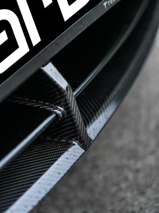 Tesla Model 3 Highland Performance 2024-ON with Aftermarket Parts - Front Lip Pre-preg Carbon Fiber/FRP from Karbel Carbon