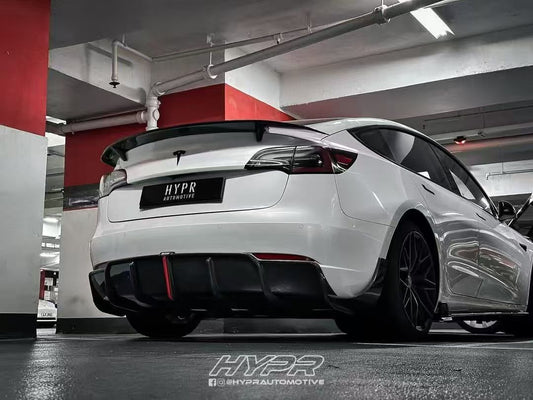 Tesla Model 3/P 2017 2018 2019 2020 2021 2022 2023 with Aftermarket Parts - Side Skirts Pre-preg Carbon Fiber from Karbel Carbon