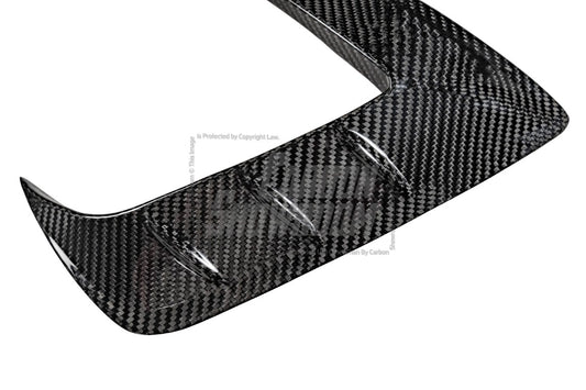 Tesla Model 3/P 2017 2018 2019 2020 2021 2022 2023 with Aftermarket Parts - Upper Valences Pre-preg Carbon Fiber from Karbel Carbon