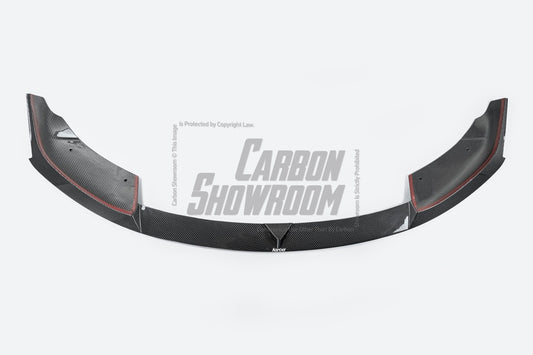 Tesla Model S 3rd Gen Late 2021-ON with Aftermarket Parts - Front Lip Dry Pre-preg Carbon Fiber from Karbel Carbon