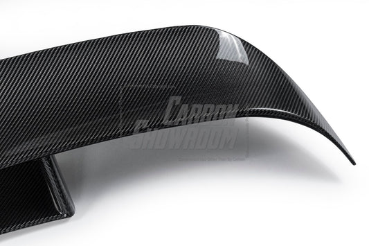 Tesla Model S 3rd Gen Late 2021-ON with Aftermarket Parts - Rear Wing Dry Pre-preg Carbon Fiber from Karbel Carbon