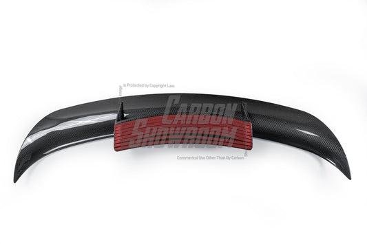Tesla Model S 3rd Gen Late 2021-ON with Aftermarket Parts - Rear Wing Dry Pre-preg Carbon Fiber from Karbel Carbon