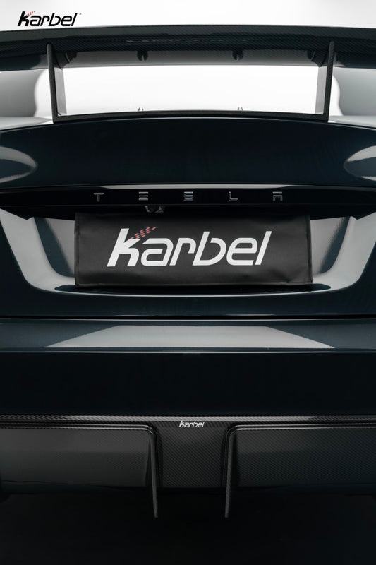 Tesla Model S 3rd Gen Late 2021-ON with Aftermarket Parts - Rear Diffuser Dry Pre-preg Carbon Fiber from Karbel Carbon