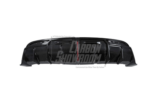 Tesla Model Y 2020-ON with Aftermarket Parts - Rear Diffuser Pre-preg Carbon Fiber from Karbel Carbon