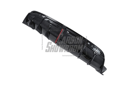 Tesla Model Y 2020-ON with Aftermarket Parts - Rear Diffuser Pre-preg Carbon Fiber from Karbel Carbon