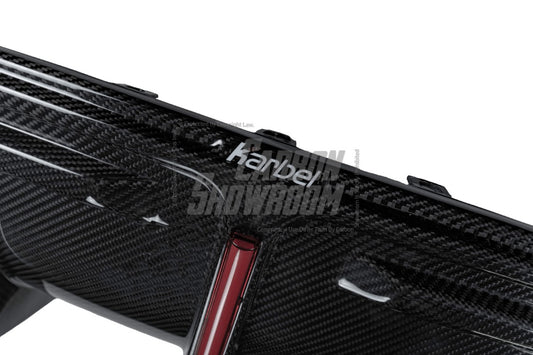 Tesla Model Y 2020-ON with Aftermarket Parts - Rear Diffuser Pre-preg Carbon Fiber from Karbel Carbon