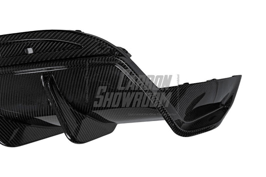 Tesla Model Y 2020-ON with Aftermarket Parts - Rear Diffuser Pre-preg Carbon Fiber from Karbel Carbon