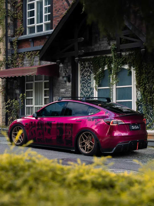 Tesla Model Y 2020-ON with Aftermarket Parts - Rear Diffuser Pre-preg Carbon Fiber from Karbel Carbon