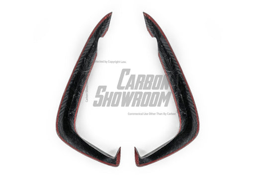Audi S3 A3 (with S-bumper) 8.5V 2017 2018 2019 2020 with Aftermarket Parts - Upper Valences Pre-preg Carbon Fiber from Karbel Carbon
